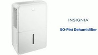 Insignia 50 Pint Dehumidifier, Energy Star, Color White. New Wit Warranty. Super Sale $129.00 No Tax