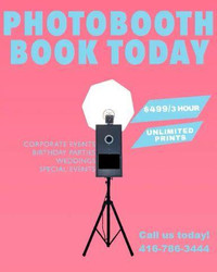 PHOTOBOOTH EXPERIENCE AT YOUR NEXT EVENT!  UNLIMITED PRINTS, PREMIUM PACKAGE (LOWEST PRICE!)