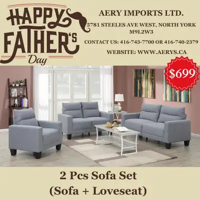 Fathers day Special sale on Furniture!! Sale on Sofa Sets, sectionals and Sofa Beds! Shop Now!!