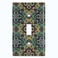 WorldAcc Vintage Tile 1-Gang Toggle Light Switch Wall Plate
