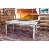 Loon Peak Montana Collection 40" Lodge Pole Pine Dining Table