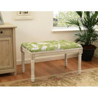 World Menagerie Ardito Upholstered and Wood Bench