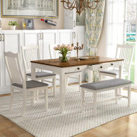 Mercer41 6-Piece Wood Dining Table Set