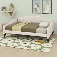 Charlton Home Dayanira Full/Double Upholstered Tufted Daybed