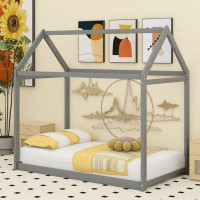 Harper Orchard Twin Size Wooden House Bed