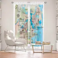East Urban Home Lined Window Curtains 2-panel Set for Window Size by Markus Bleichner - Tourist Boston