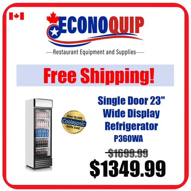 FREE SHIPPING-BRAND NEW Commercial Glass Display - Refrigerators in Other Business & Industrial in City of Toronto - Image 3