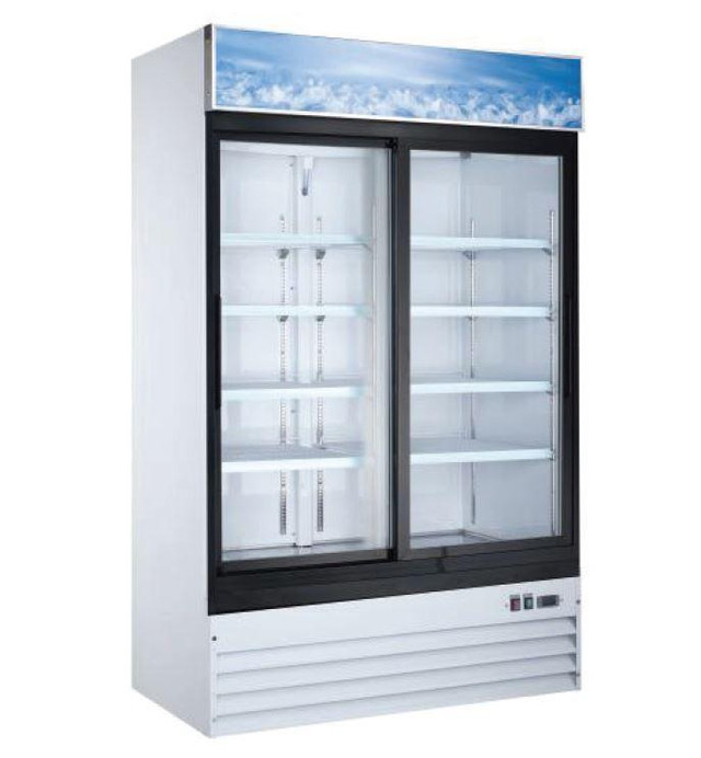 2 sliding doors cooler, on casters, brand new, 45 cubic feet. in Industrial Kitchen Supplies in Calgary