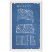 Isabelle & Max™ Hockey Hockey Blueprint - reproduction de cadre photo