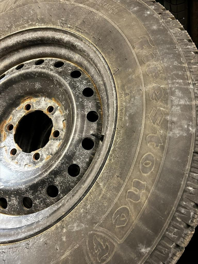 265/70/17 winter tires, FIRESTONE WINTERFORCE 2 on TOYOTA 4RUNNER steel wheels in Tires & Rims in London