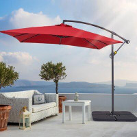 Arlmont & Co. Donterious 98.4'' Square Cantilever Umbrella