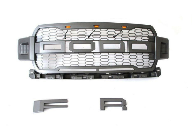NEW 2018 LED FORD RAPTOR CHARCOAL STYLE GRILL & LED SIDELIGHTS FDD002 in Other Parts & Accessories in Edmonton - Image 4