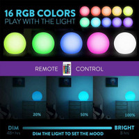 NEW 10 IN LED RGB WATERPROOF COLOR CHANGING ORB LIGHT 531RGB