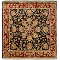 Astoria Grand Barlett Hand Knotted Wool Brown/Red Rug