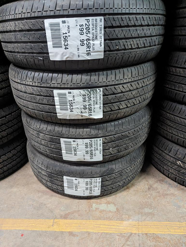 P205/65R16  205/65/16  BRIDGESTONE ECOPIA EP422  PLUS ( all season summer tires ) TAG # 15634 in Tires & Rims in Ottawa