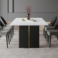 STAR BANNER Italian minimalist designer dining table Modern simple dining table