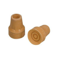 NEW Medline Guardian Replacement Crutch Tips 7/8- Tan - 1 Pair - # G00500