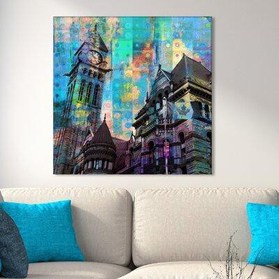 Made in Canada - Latitude Run® 'Old City Hall, Toronto' Graphic Art Print on Wrapped Canvas in Arts & Collectibles