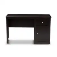Latitude Run® Lefancy  Belora Modern and Contemporary Wenge Brown Finished Desk