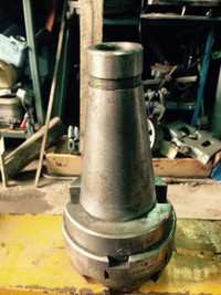 Face Mill cutter, 4 dia. x 6 carbide inserts, futuremill Wedge, 50 taper, 6 kg.