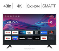 Télévision DEL 43&#39;&#39; 43A60GV 4K ULTRA UHD VIDAA Smart TV WI-FI Hisense