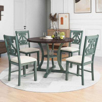 Red Barrel Studio 5-Piece Round Dining Table and Chair Set