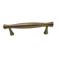 D. Lawless Hardware 3-3/4" Flair Foot Pull Antique Brass