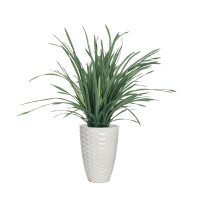 Vintage Home 46.9"H Vintage Real Touch Lemon Grass , Indoor/ Outdoor, In  Rounded Pot With Rope Basket ( 30X30x36"H )