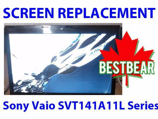 Screen Replacment for Sony Vaio SVT141A11L Series Laptop in System Components in Markham / York Region
