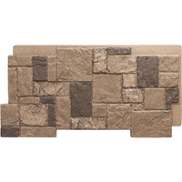 Castle Rock Stacked Stone Stonewall-Faux Stone Siding Panel 49W X 24 1/2H X 1 1/4D in 34 Colors