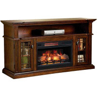 ChimneyFree Wallace 60" Infrared Electric Fireplace Entertainment Centre in Empire Cherry - 26" Electric Firebox