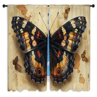 Upgrade your home decor with these Butterfly sheer window curtains printed in the USA! Great for you...