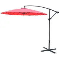 HBI home Offset Hanging Market Patio Umbrella,Easy Tilt Adjustment