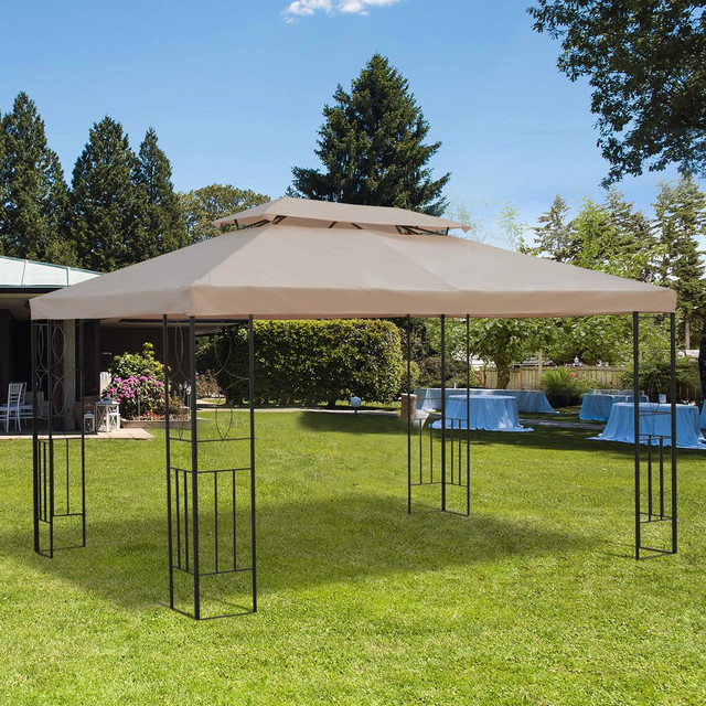 Gazebo canopy replacement 13.1' x 9.8' Beige in Patio & Garden Furniture