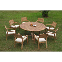 Rosecliff Heights Sansome 9 Piece Teak Dining Set