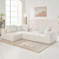 Latitude Run® 110*69" Modular Sectional Living Room Sofa Set, Modern Minimalist Style Couch, Installation-Free Sofa, Uph
