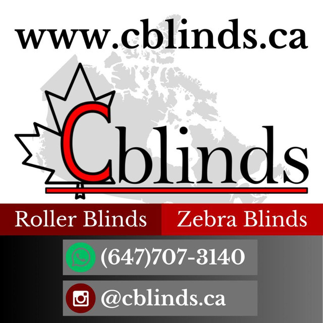 Roller and Zebra Blinds - 12.99$ / sqft in Window Treatments in Oakville / Halton Region