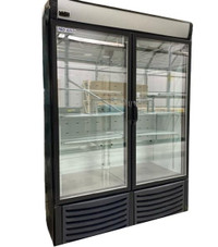 54 Pro-Kold Double Glass Door Display Freezer 32 Cu.Ft. Used FOR02017