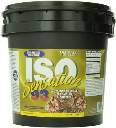 PROTEINE WHEY ISOLATE - ISO SENSATION 93 - 5LBS - ULTIMATE NUTRITION REG. PRICE : 99.00$ SUPER SPÉCI...