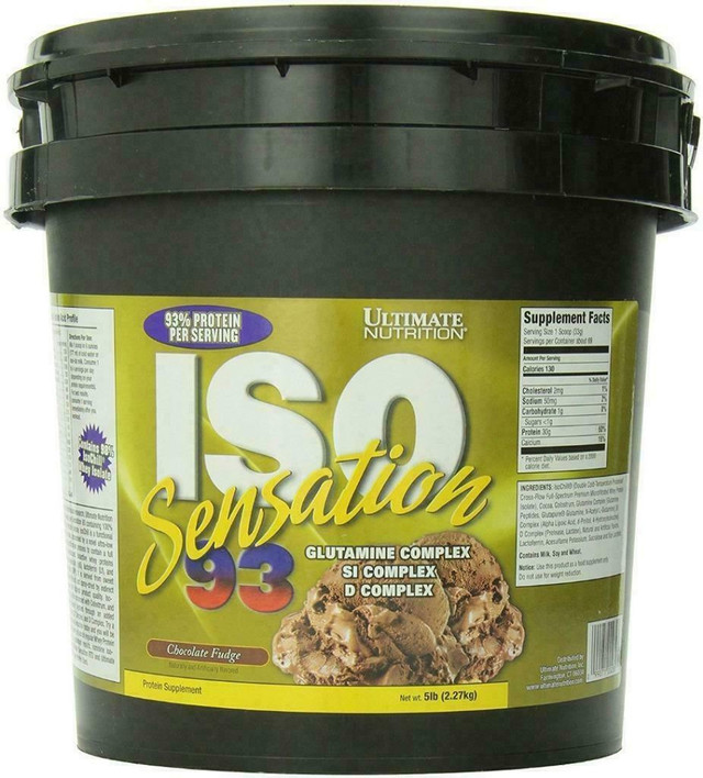 PROTEINE WHEY ISOLATE ISO SENSATION 93 - 5LBS - ULTIMATE NUTRITION in Health & Special Needs