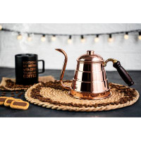 ALFIQ Handmade Copper Coffee & Tea Kettle| Copper Pour Over Coffee Pot V60 Coffee Maker