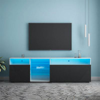 Ivy Bronx Cortny TV Stand for TVs up to 90" TV Console, Media Console with LED Lights