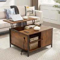 17 Stories Versatile Lift-Top Coffee Table: Modern Design with Hidden Compartment