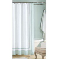 Wamsutta Hotel Shower Curtain in Aqua, 54Wx 78L