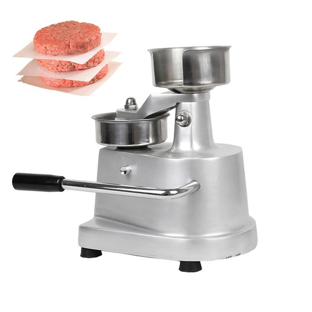 NEW STAINLESS STEEL COMMERCIAL HAMBURGER PATTY MAKER PRESS 1000 PCS PAPER 3620612 in Other in Edmonton