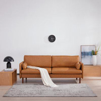 Ebern Designs Reachel 82" Vegan Leather Sofa
