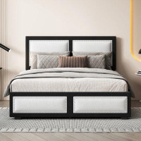 Latitude Run® Queen Size Upholstered Platform Bed