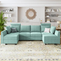 Latitude Run® Harneet U Shaped Modular Sectional Sofa with Chaise
