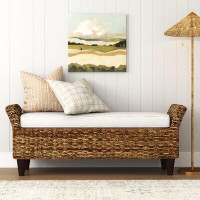 Sand & Stable™ Roy Upholstered Wicker Bench