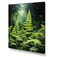 Bayou Breeze Ferns Plant Mystical Shadows II - Floral & Botanical Wall Art Living Room